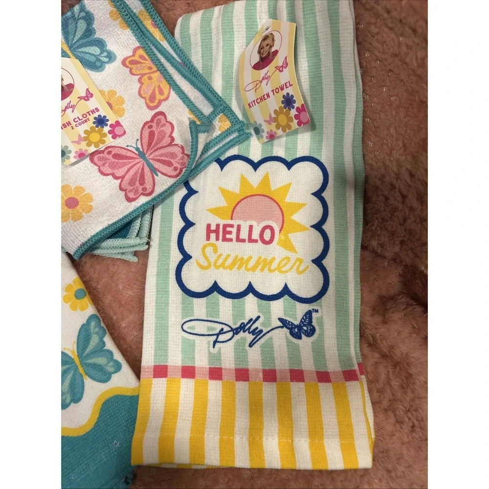 Dolly Parton Summer 2026 Collection Kitchen Towel & Dish Cloth Set